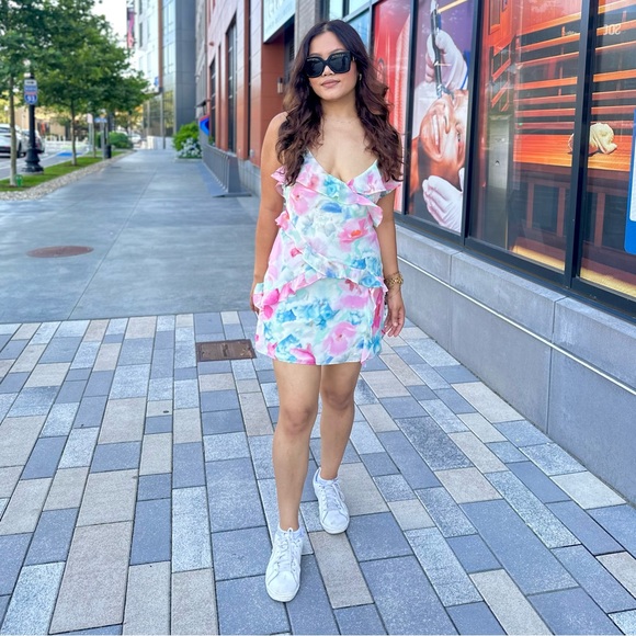 Zara  ruffled midi dress - Picture 7 of 7